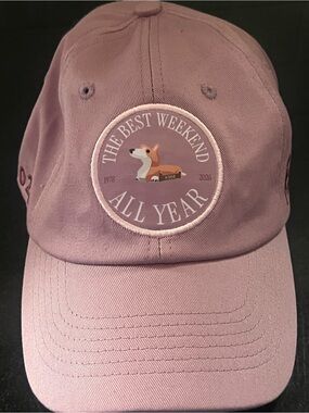 Kentucky three day event K3DE Horse baseball hat - Dusty Mauve